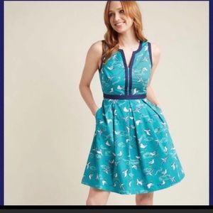 ModCloth Seagull dress M New